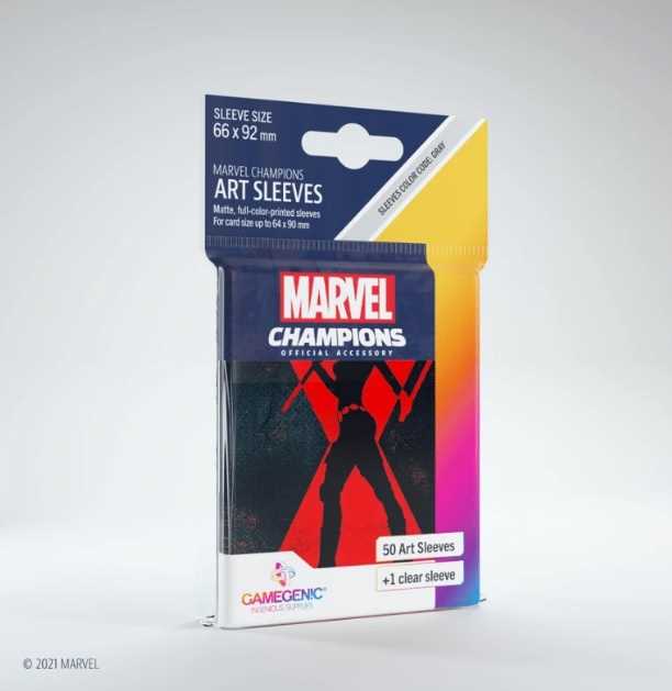 Marvel Champions Art Sleeves Black Widow 50 Ct Card Sleeve 1