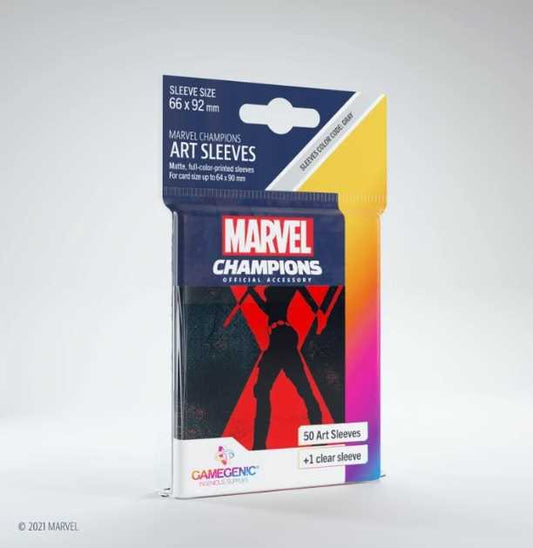 Marvel Champions Art Sleeves Black Widow 50 Ct Card Sleeve 1