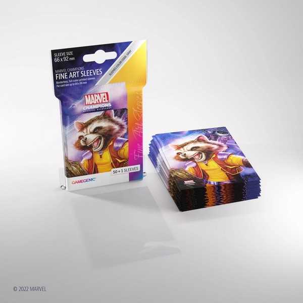 Marvel Champions Fine Art Sleeves – Rocket Raccoon