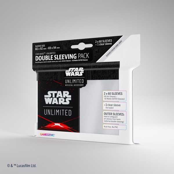 Star Wars: Unlimited Double Sleeving Pack - Space Red