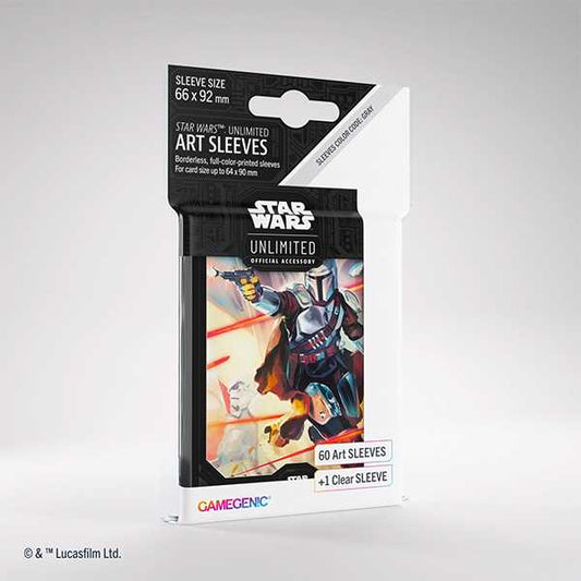 Star Wars Unlimited Art Sleeves Mandalorian Card Sleeve by Gamegenic 1