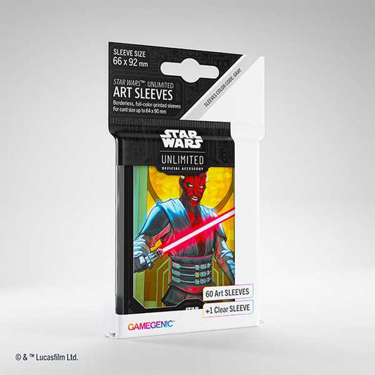 Gamegenic Star Wars Unlimited Art Sleeves Darth Maul Gaming Accessory 1