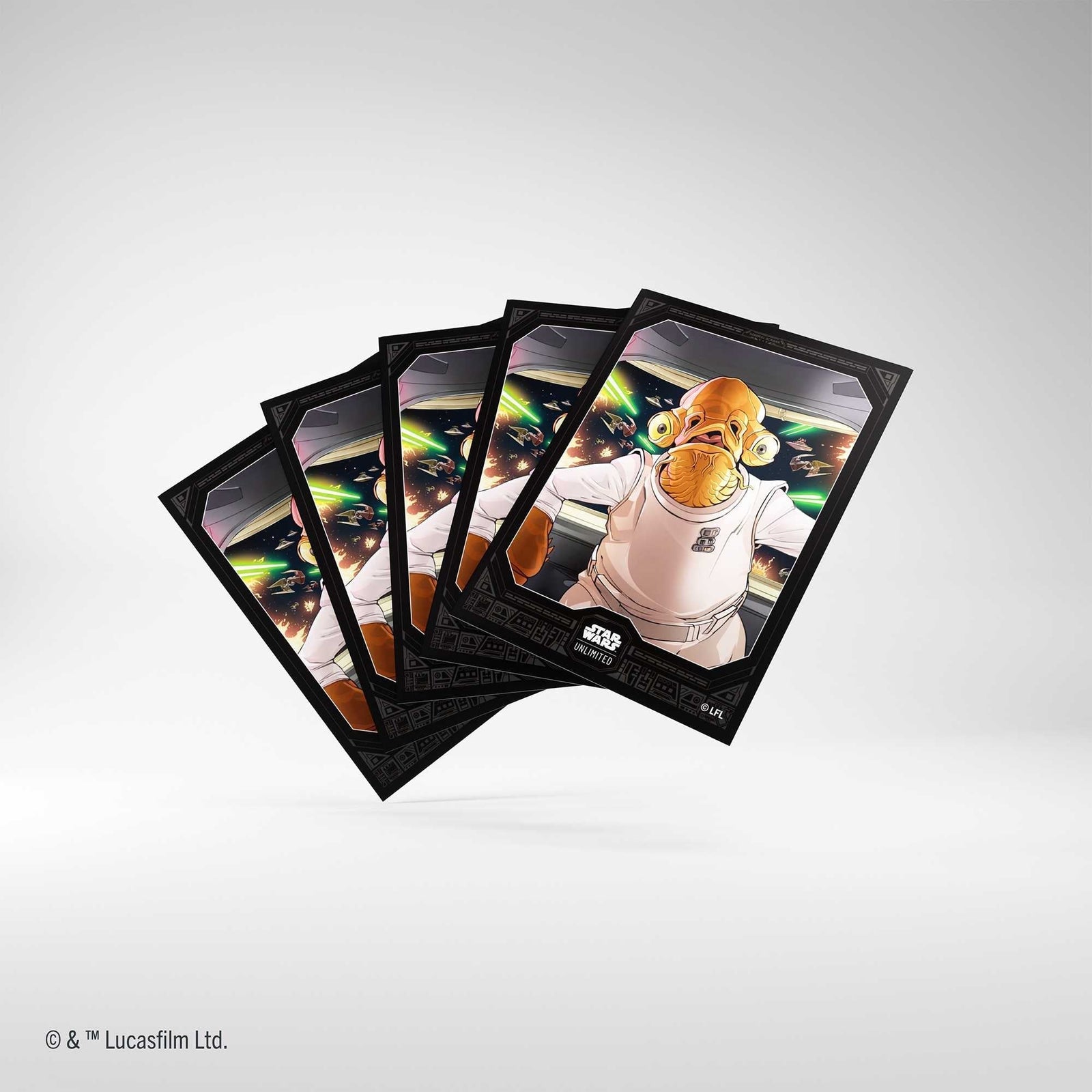 Gamegenic Star Wars Unlimited Art Sleeves Admiral Ackbar Gaming Accessory 1
