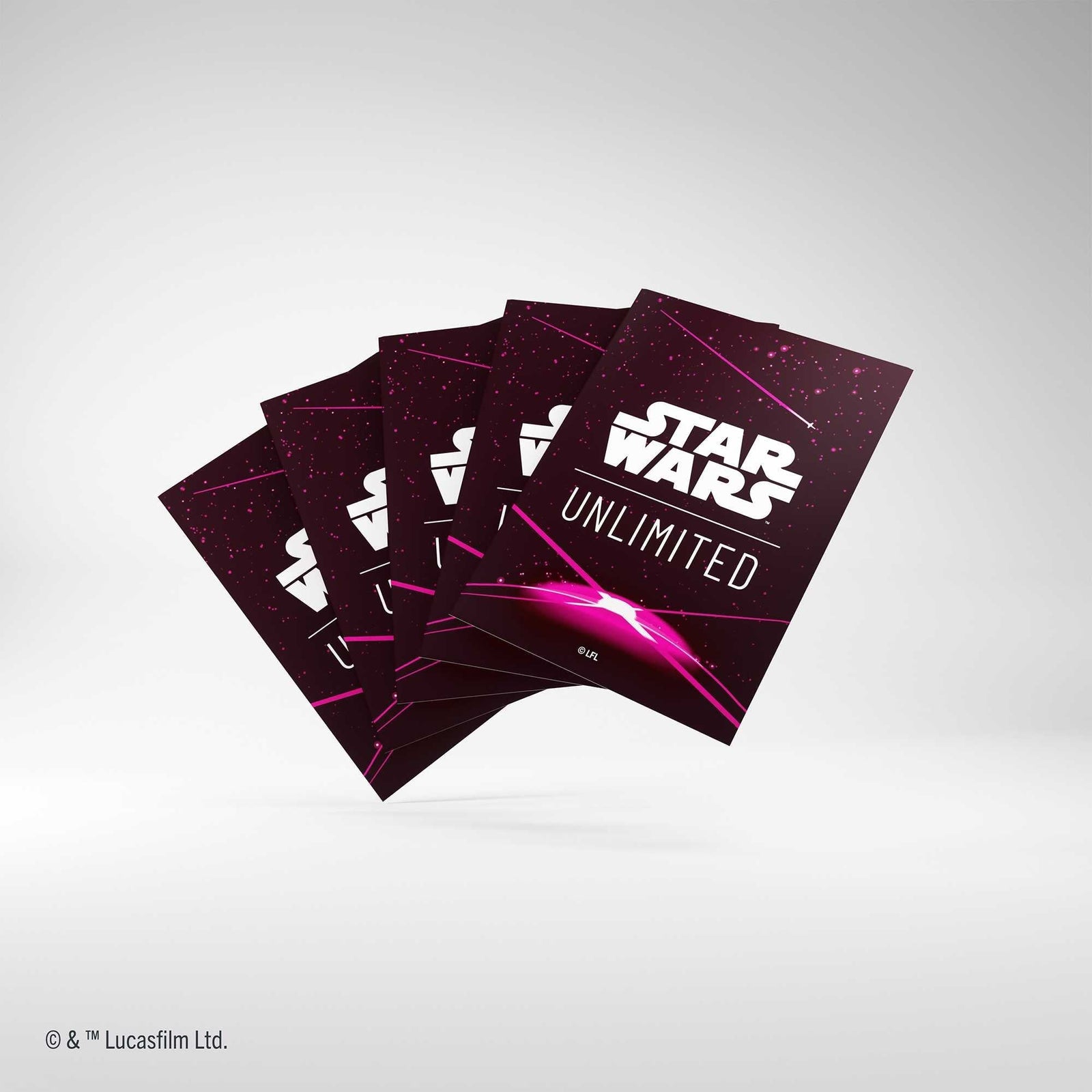 Gamegenic Star Wars Unlimited Art Sleeves Card Back Magenta Gaming Accessory 1