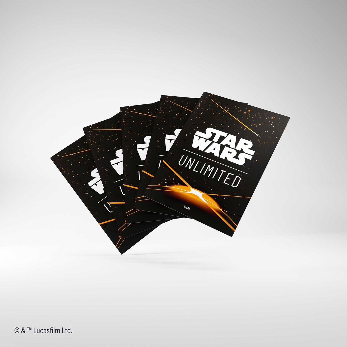Gamegenic Star Wars Unlimited Art Sleeves Card Back Orange Gaming Accessory 1