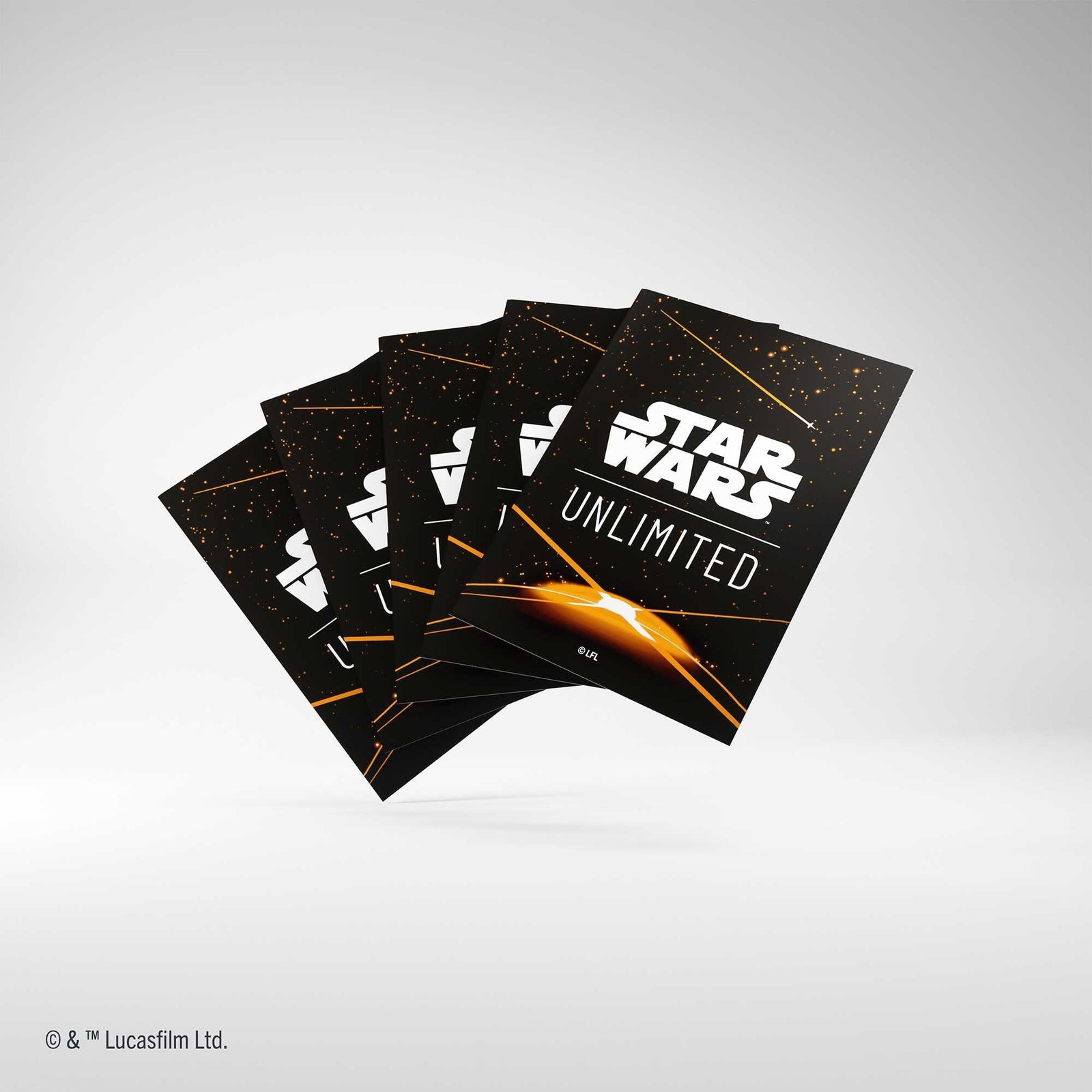 Gamegenic Star Wars Unlimited Art Sleeves Card Back Orange Gaming Accessory 1