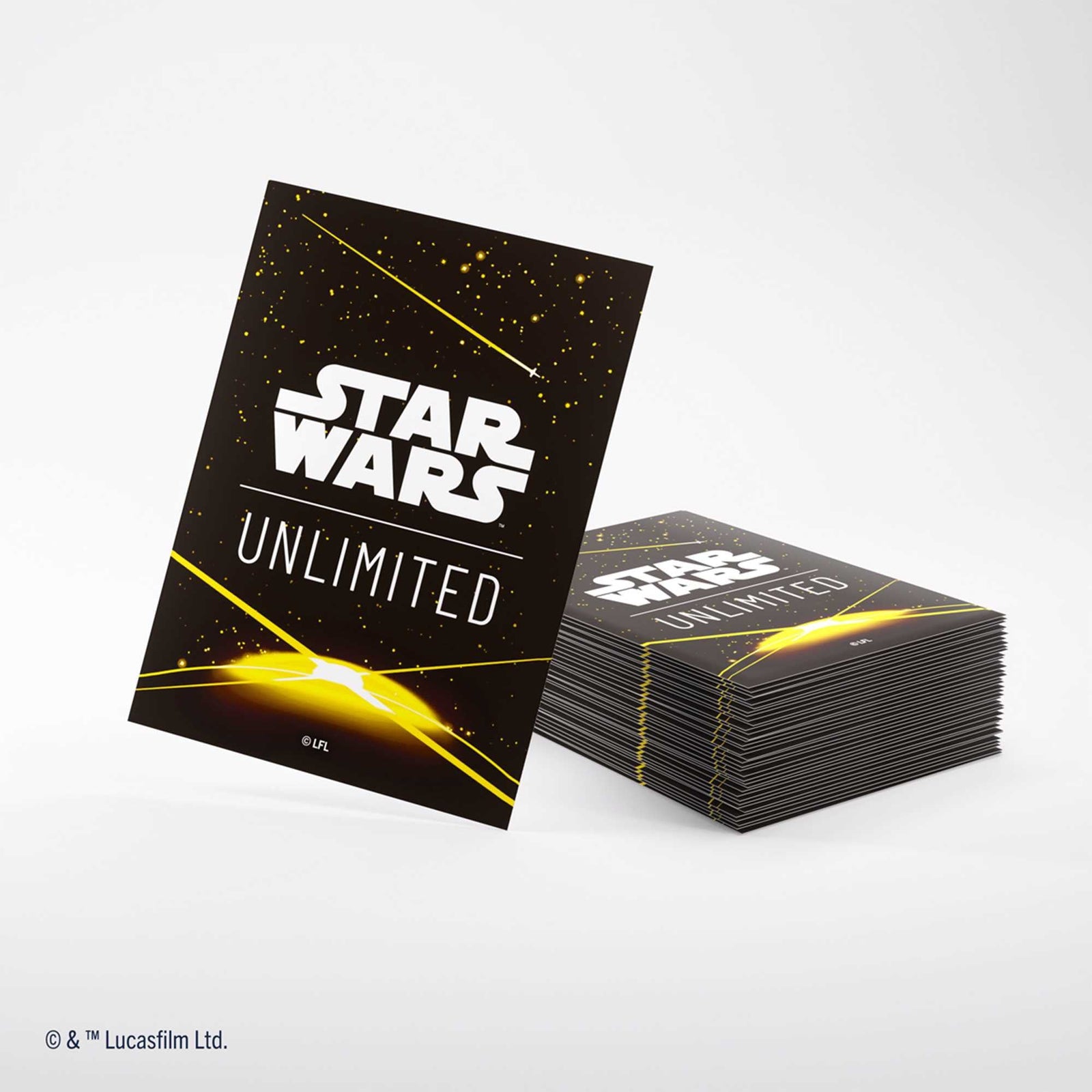 Gamegenic Star Wars: Unlimited Premium Art Sleeves - Card Back Yellow 2