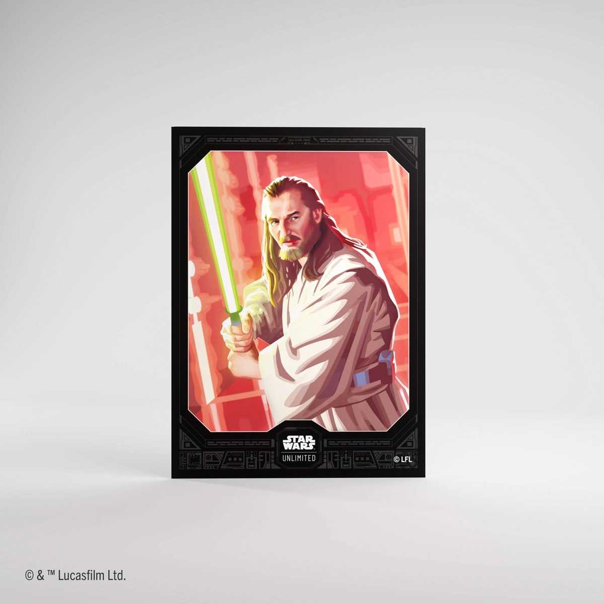 Gamegenic Star Wars Unlimited Premium Art Sleeves Set 5 Qui Gon Jinn Gaming Accessory 1