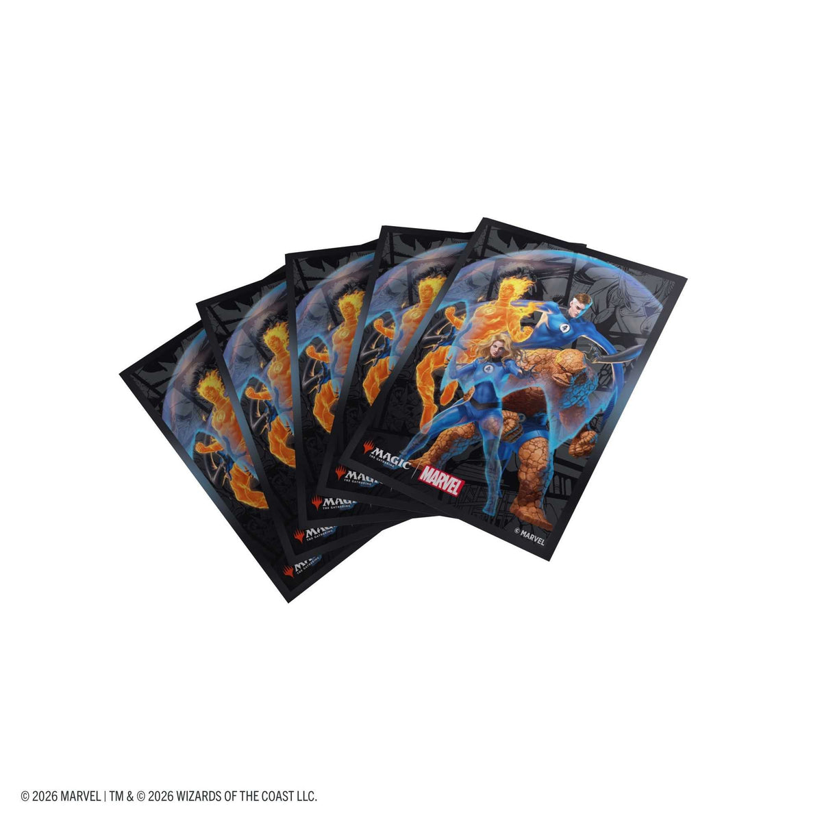 Gamegenic Magic the Gathering Marvel Super Heroes Premium Art Sleeves The Fantastic Four Card Game Accessory