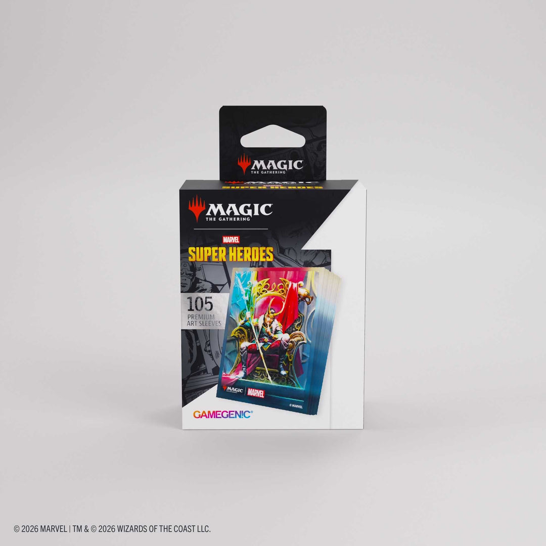 Gamegenic Magic the Gathering Marvel Super Heroes Premium Art Sleeves Loki Doctor Doom Card Game Accessory