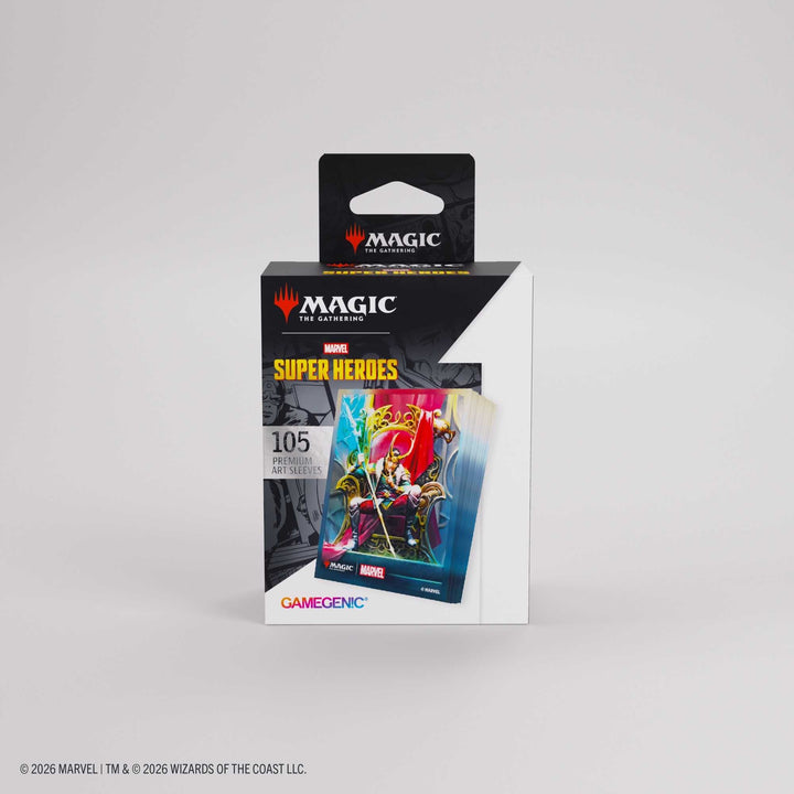 Gamegenic Magic the Gathering Marvel Super Heroes Premium Art Sleeves Loki Doctor Doom Card Game Accessory