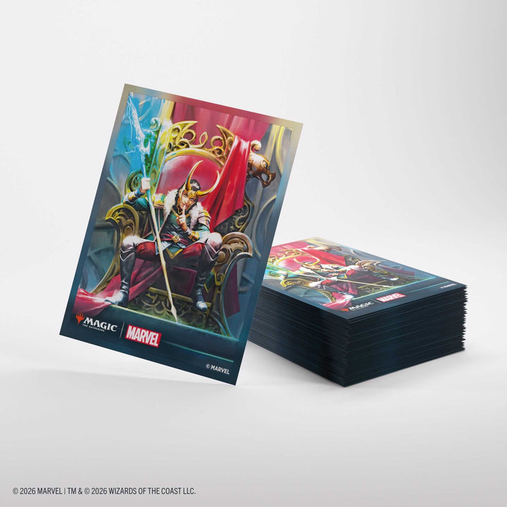Gamegenic Magic the Gathering Marvel Super Heroes Premium Art Sleeves Loki Doctor Doom Card Game Accessory