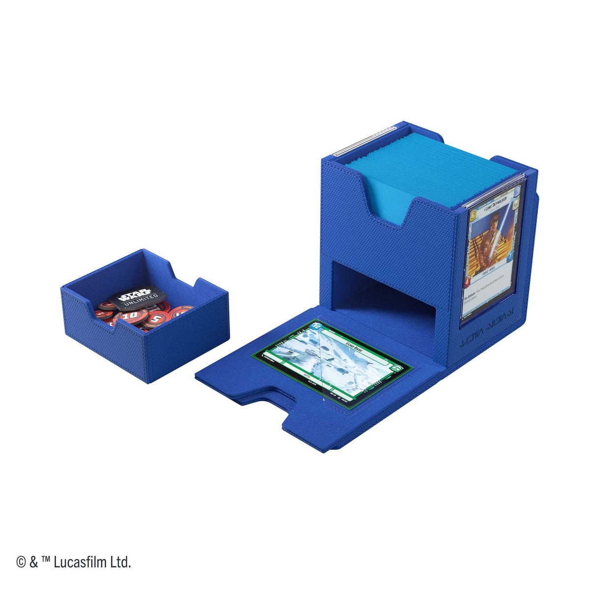 Gamegenic Star Wars Unlimited Twin Suns Deck Pod Blue Gaming Accessory 6