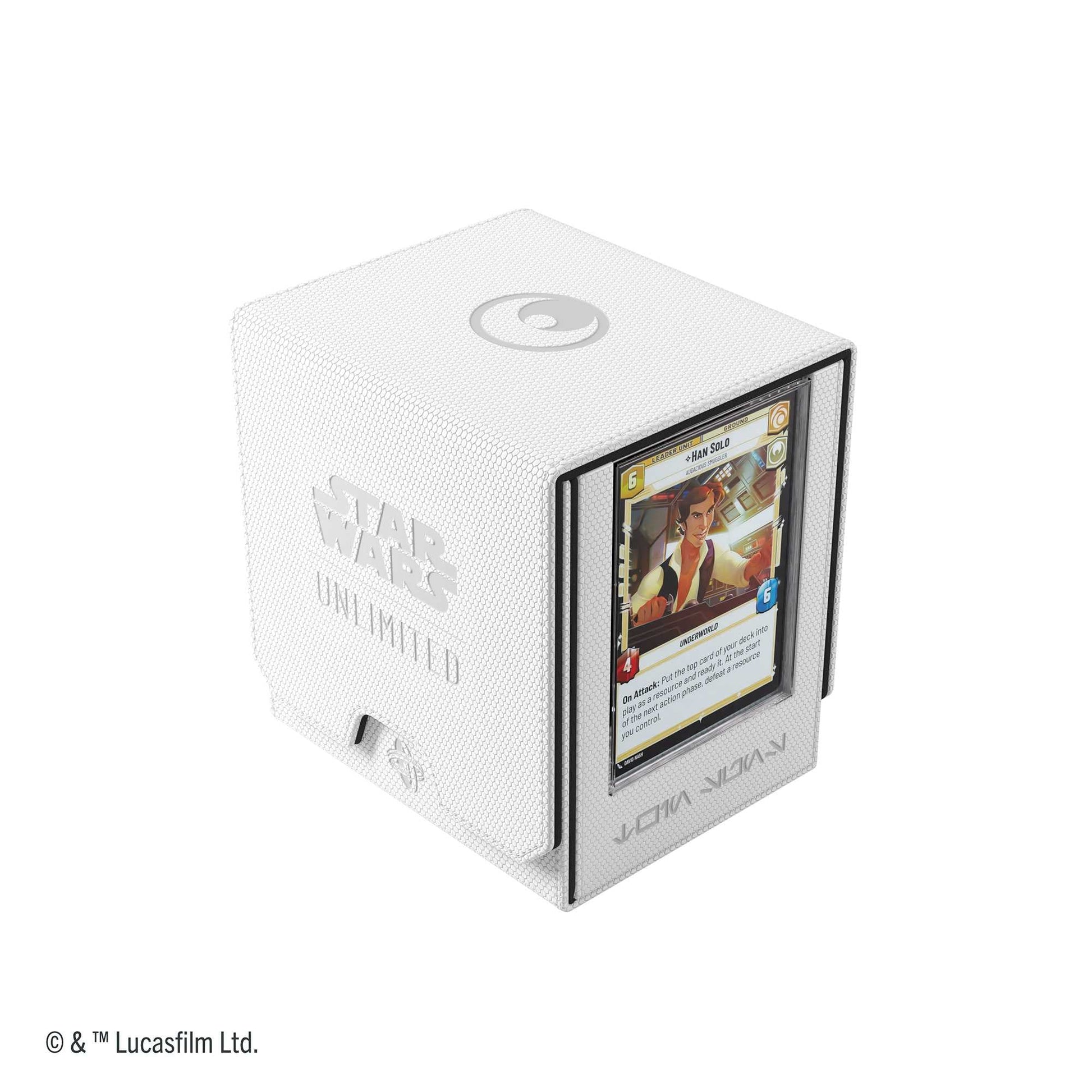 Gamegenic Star Wars Unlimited Twin Suns Deck Pod White Black Gaming Accessory 4