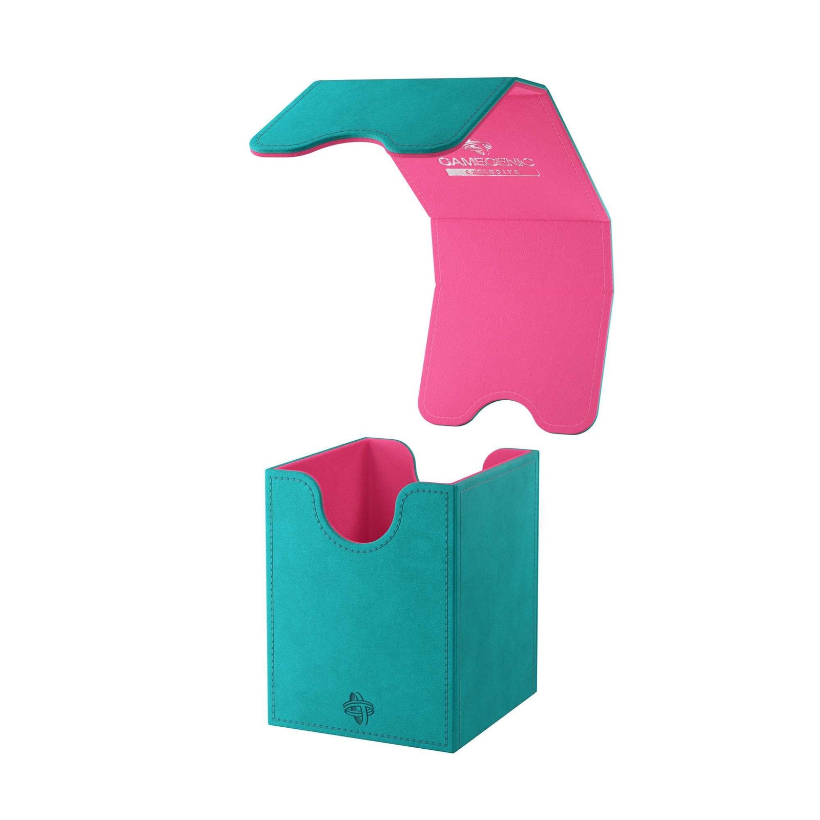 Squire 100 Plus XL Teal Pink Card Sleeve by Gamegenic 2