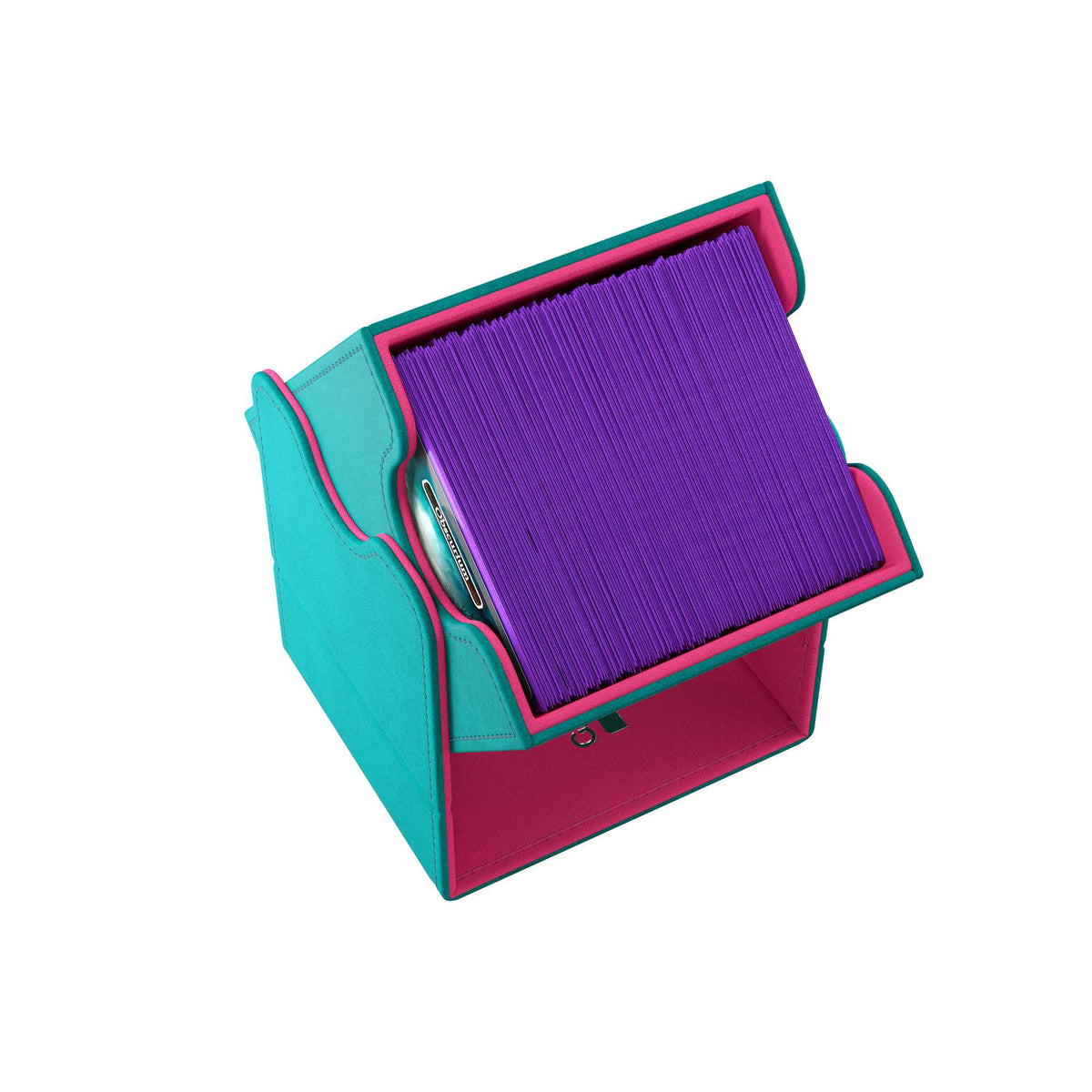 Squire 100 Plus XL Teal Pink Card Sleeve by Gamegenic 6
