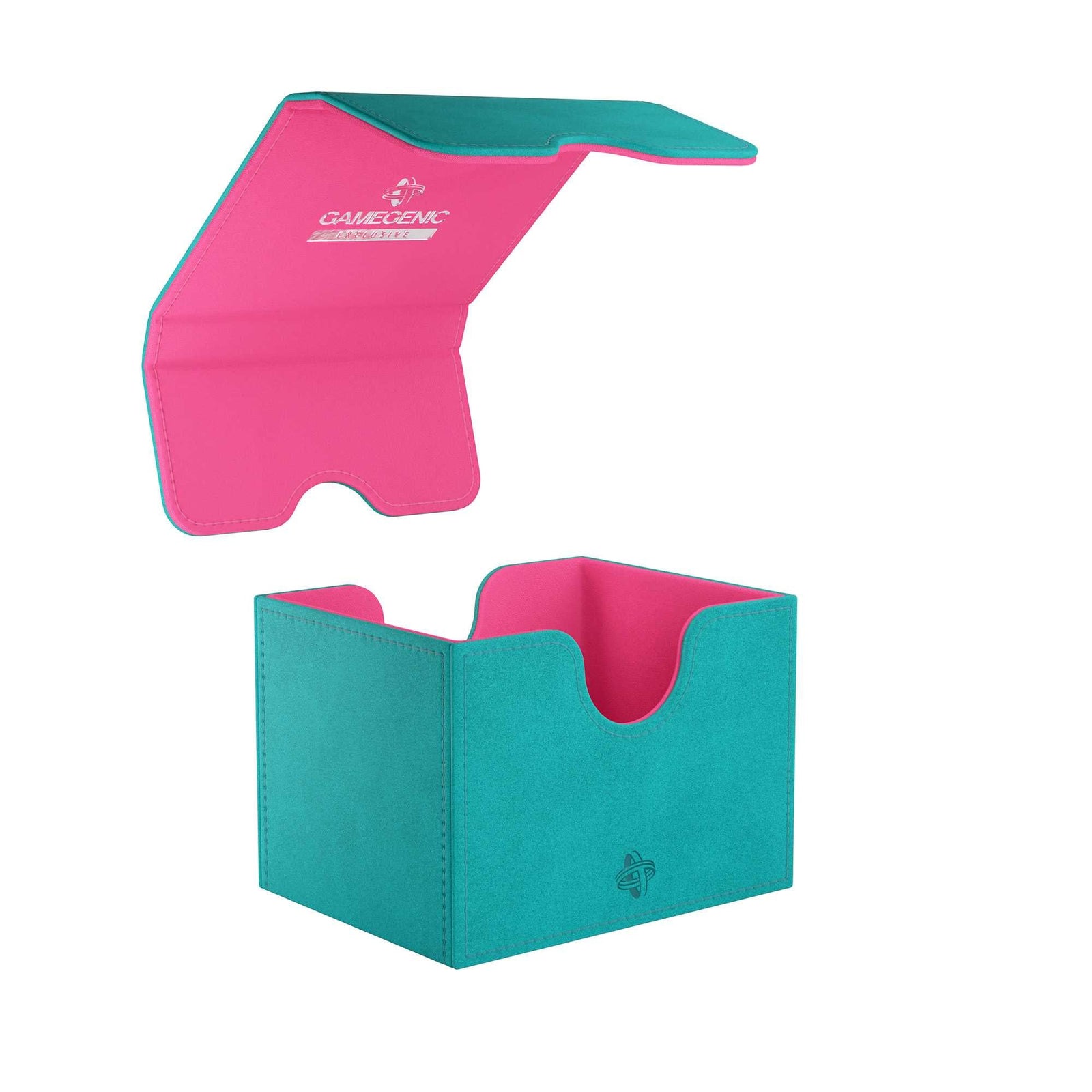 Sidekick 100 Plus XL Teal Pink Card Sleeve by Gamegenic 1