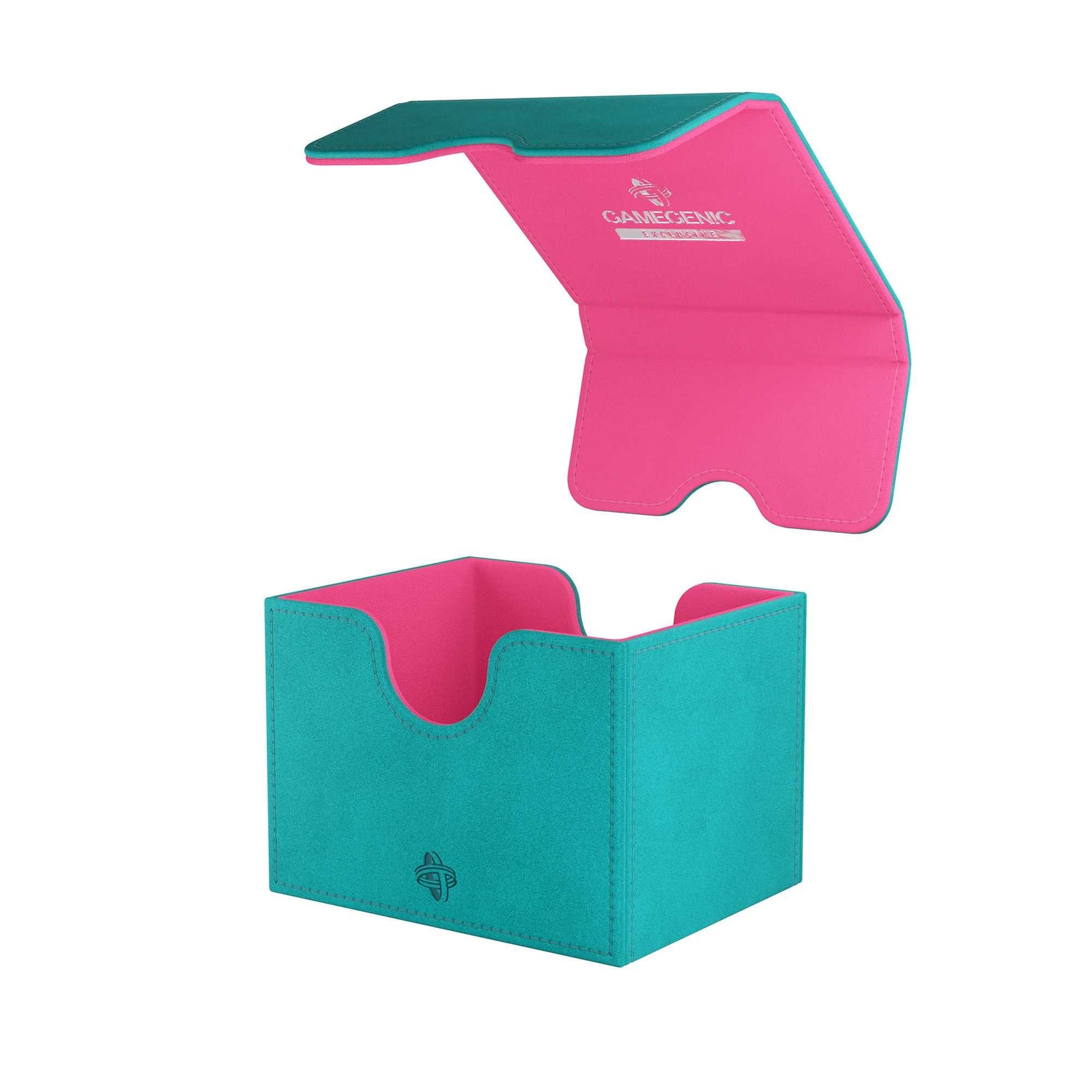 Sidekick 100 Plus XL Teal Pink Card Sleeve by Gamegenic 2