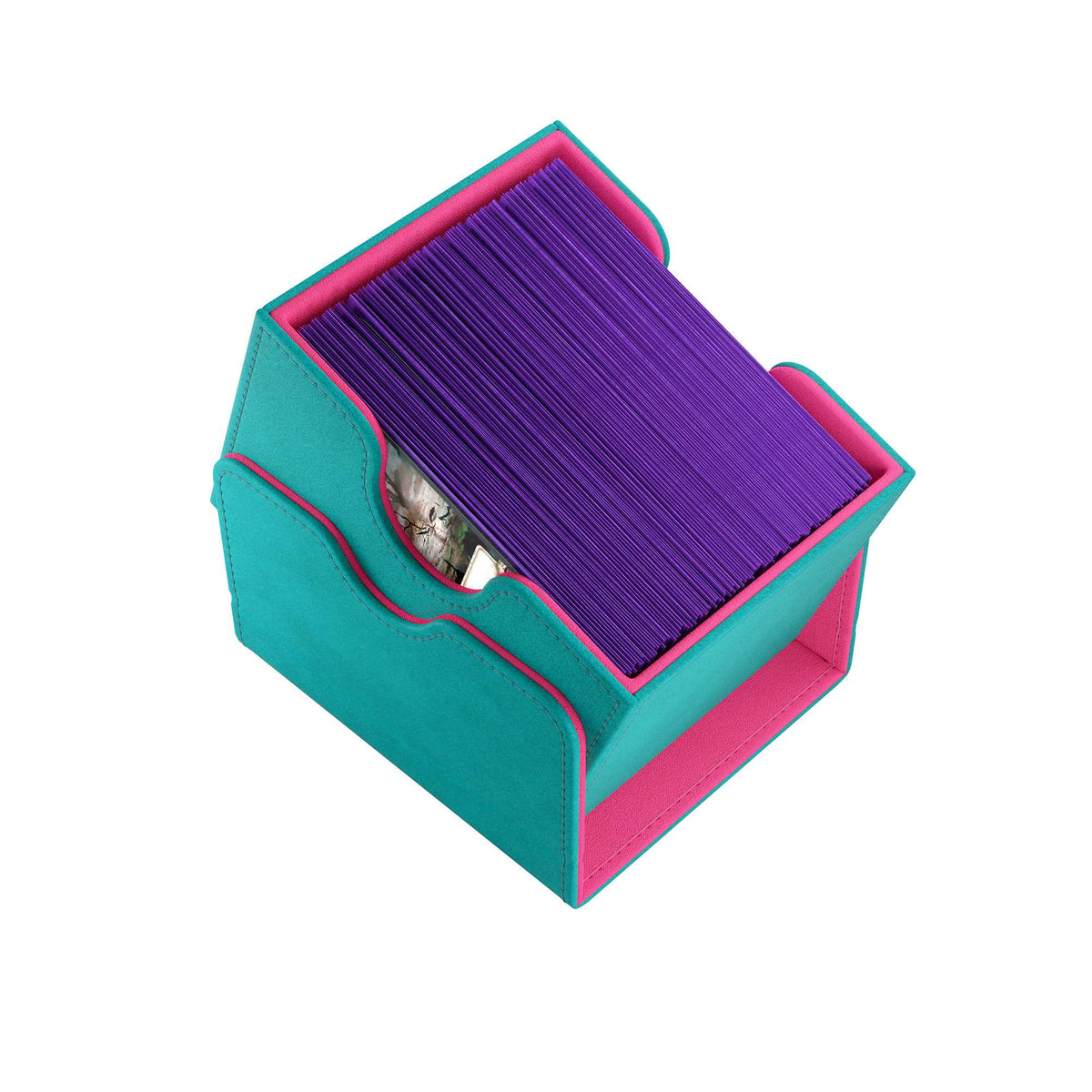 Sidekick 100 Plus XL Teal Pink Card Sleeve by Gamegenic 6