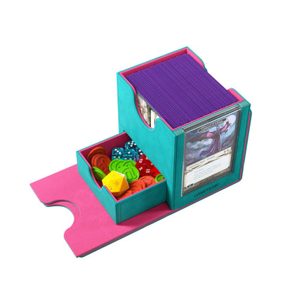 Sidekick PRO 100 Plus XL Teal Pink Card Sleeve by Gamegenic 3