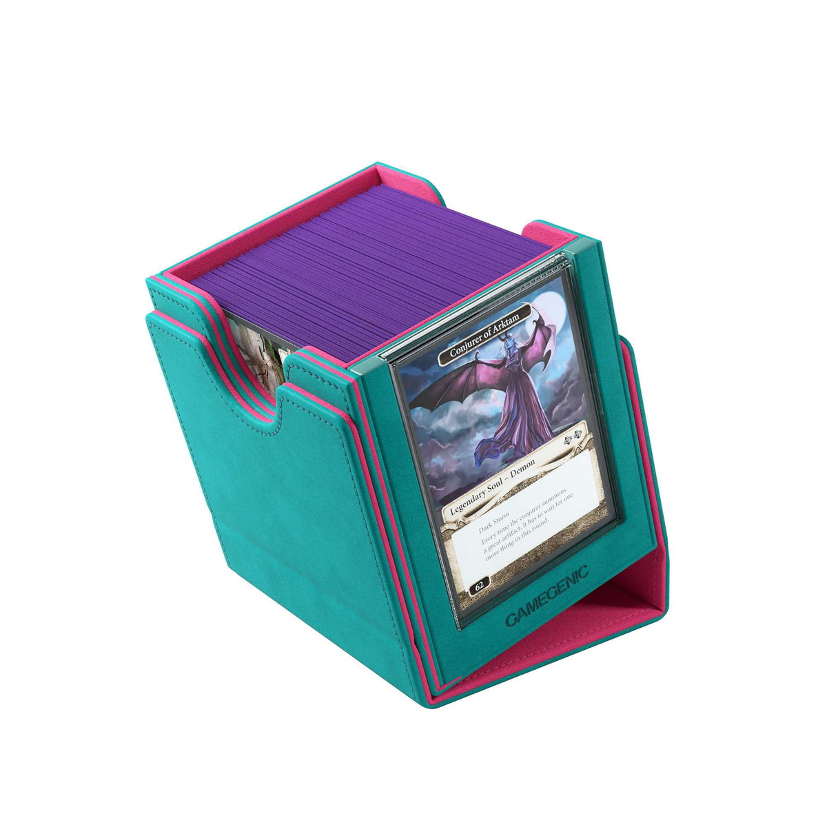 Sidekick PRO 100 Plus XL Teal Pink Card Sleeve by Gamegenic 6