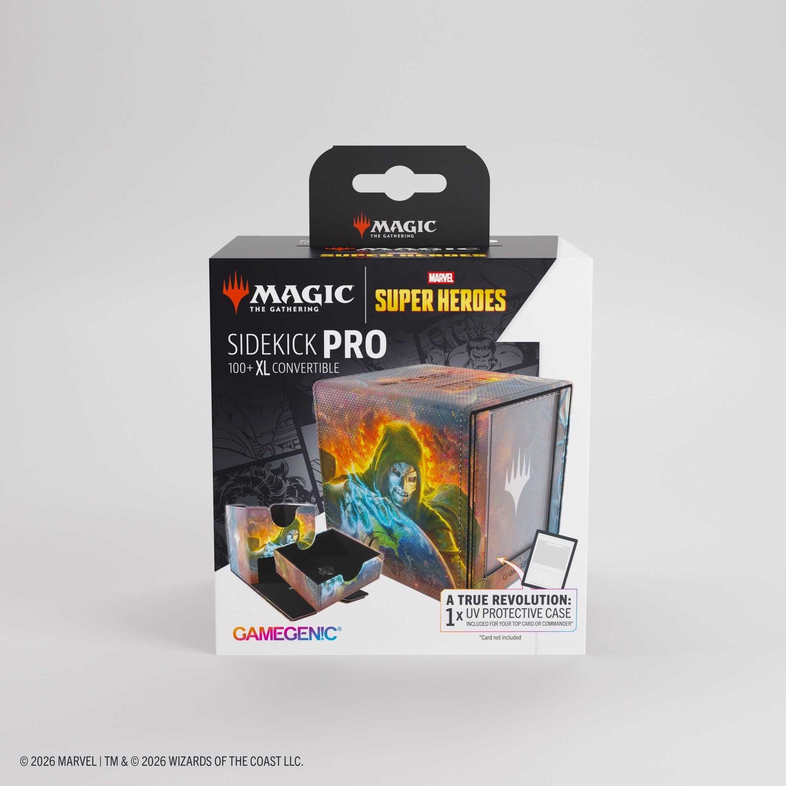 Gamegenic Magic the Gathering Marvel Super Heroes Sidekick Pro 100+ XL Doom Reigns Supreme Card Game Accessory