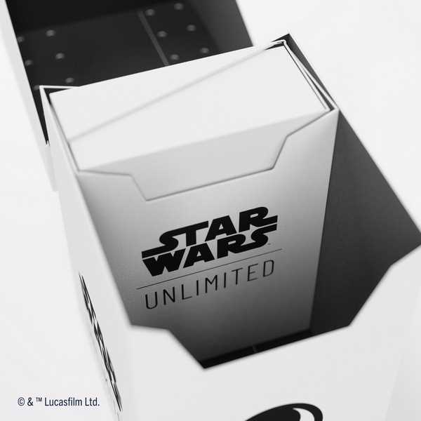 Star Wars Unlimited Soft Crate White Black Deck Box by Gamegenic 4