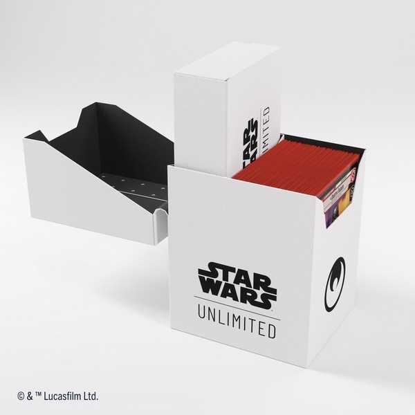Star Wars Unlimited Soft Crate White Black Deck Box by Gamegenic 5