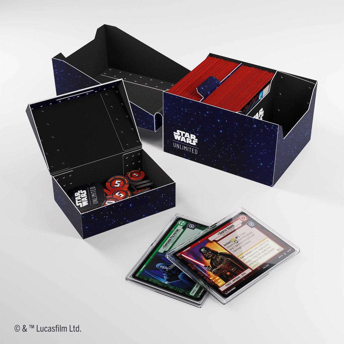 Gamegenic Star Wars Unlimited Twin Sun Soft Crate Card Back Blue Gaming Accessory 6