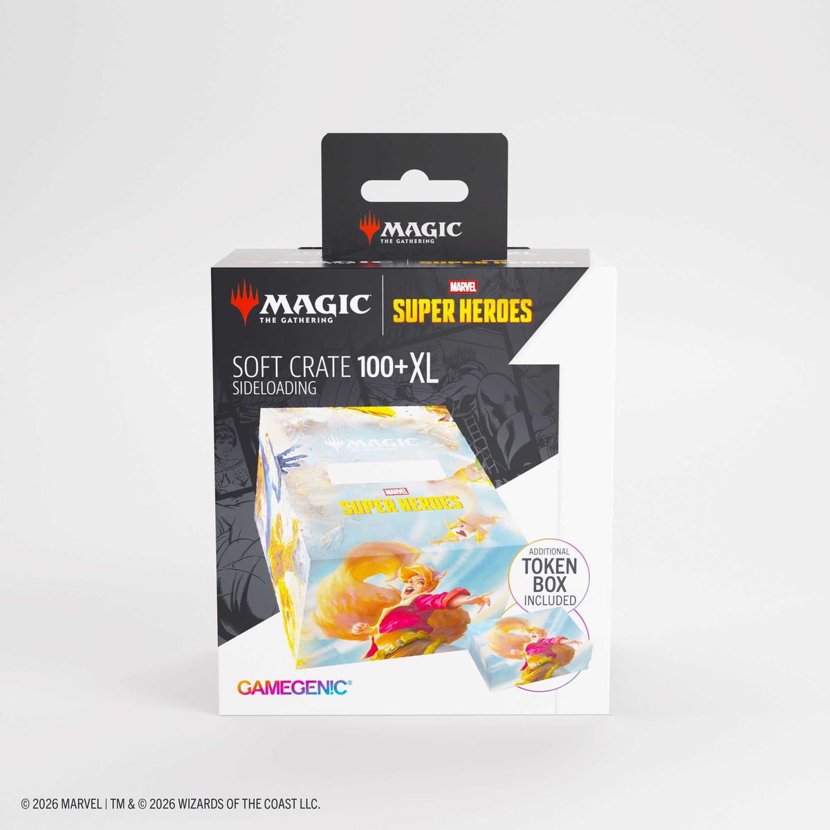 Gamegenic Magic the Gathering Marvel Super Heroes Soft Crate 100+ XL Sideloading The Fantastic Four Go Nuts Card Game Accessory