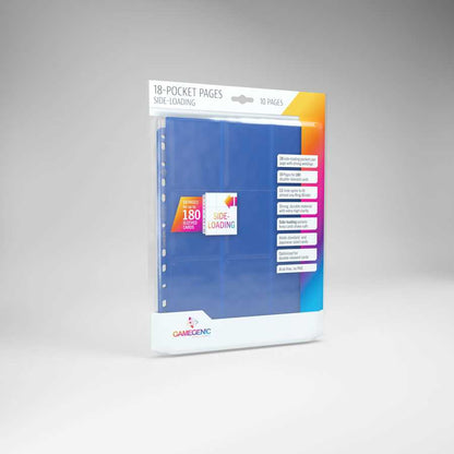 Gamegenic Sideloading 18 Pocket Pages 10 pcs pack Blue Gaming Accessory 1