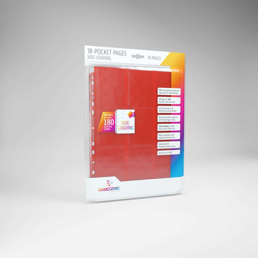 Sideloading 18-Pocket Pages Red - Pack (10) 1