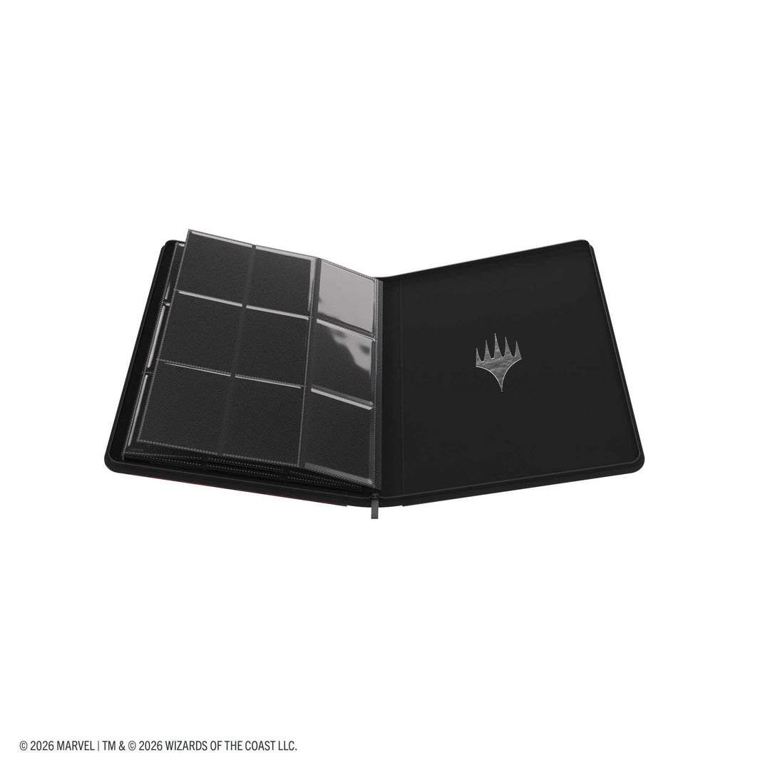 Gamegenic Magic the Gathering Marvel Super Heroes Zip-Up Album 18-Pocket Captain America Black Panther Card Game Accessory