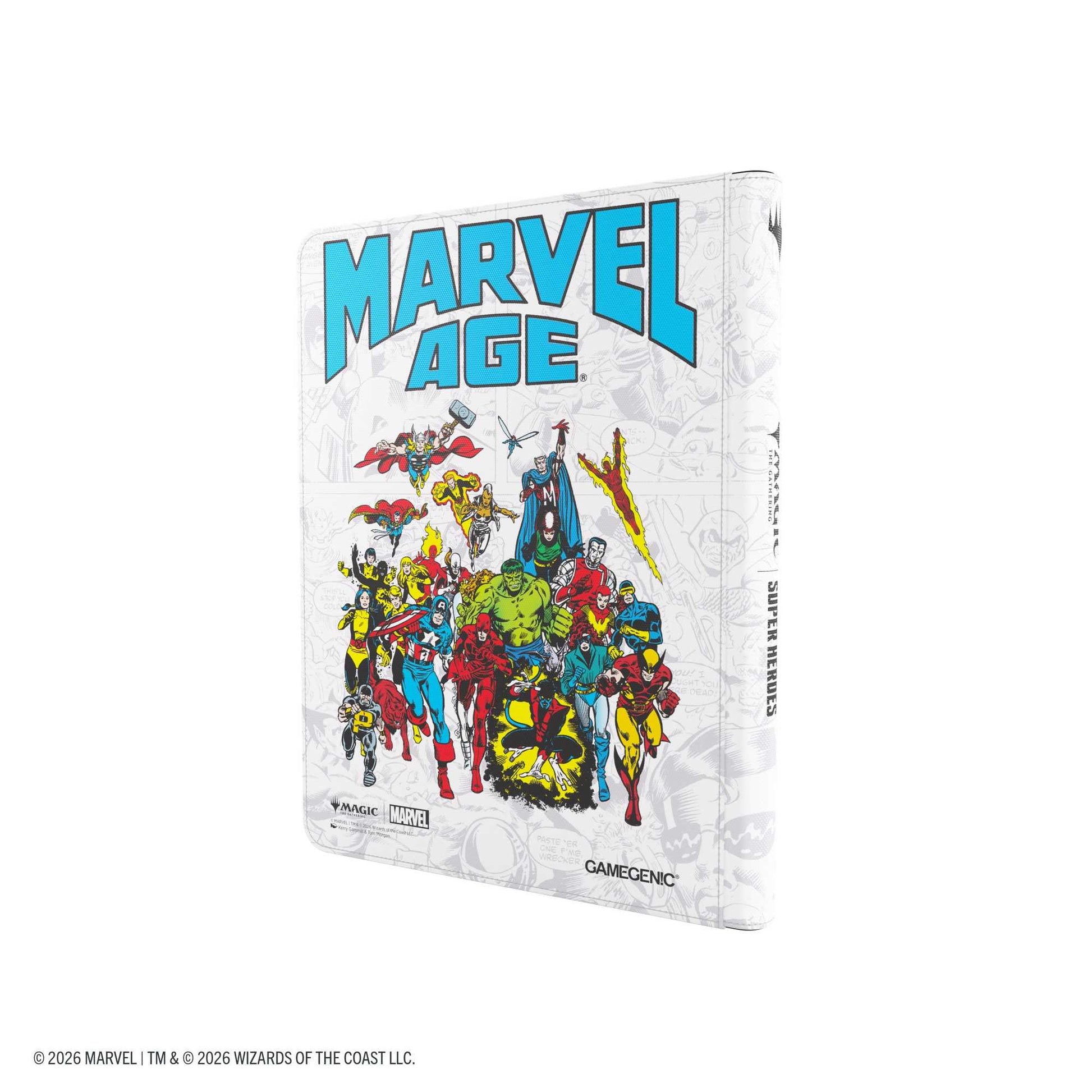 Gamegenic Magic the Gathering Marvel Super Heroes Zip-Up Album 18-Pocket Marvel Age Card Game Accessory