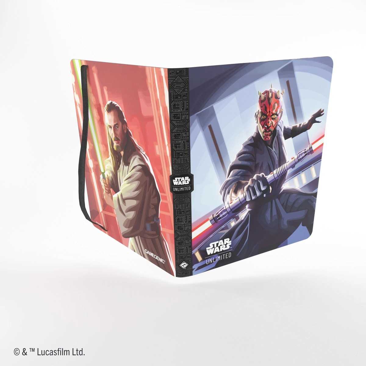 Gamegenic Star Wars Unlimited 18 Pocket Album Set 5 Qui Gon Jinn and Darth Maul Gaming Accessory 1