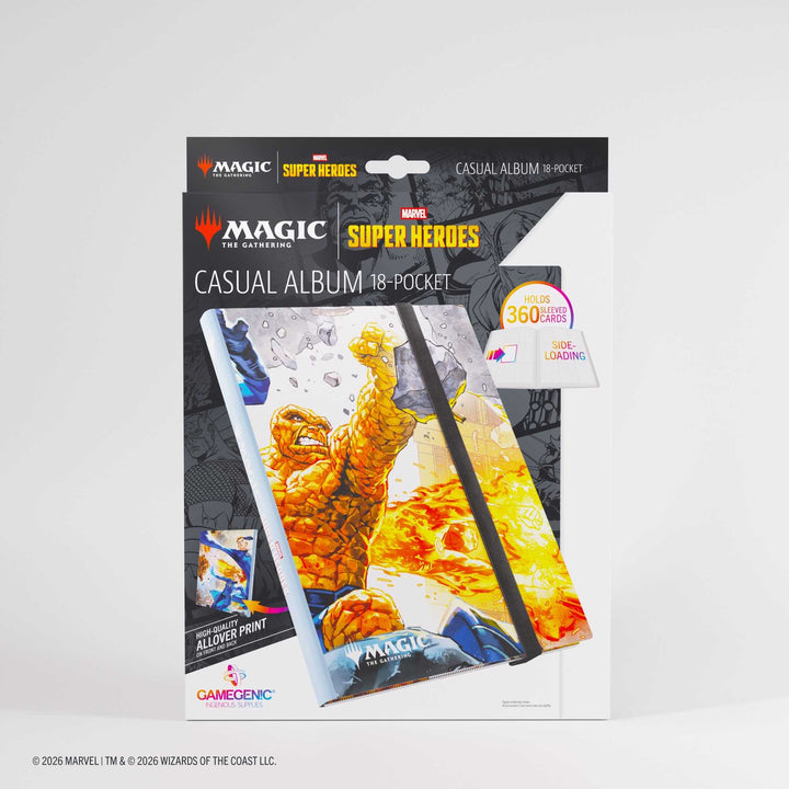 Gamegenic Magic the Gathering Marvel Super Heroes Casual Album 18-Pocket The Fantastic Four Card Game Accessory