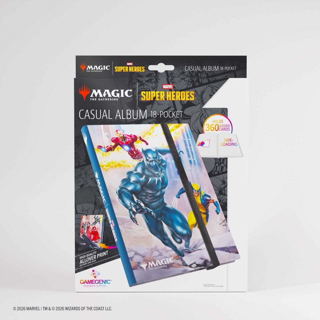 Gamegenic Magic the Gathering Marvel Super Heroes Casual Album 18-Pocket Marvel Super Heroes Card Game Accessory