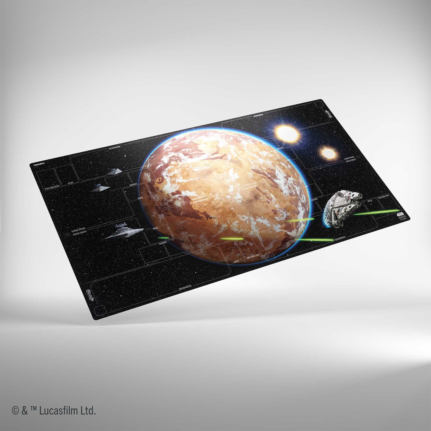 Gamegenic Star Wars Unlimited Twin Suns Battle Zone Game Mat Gaming Accessory 1
