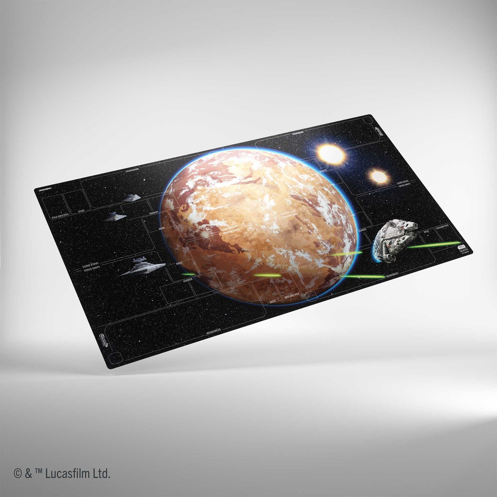Gamegenic Star Wars Unlimited Twin Suns Battle Zone Game Mat Gaming Accessory 1