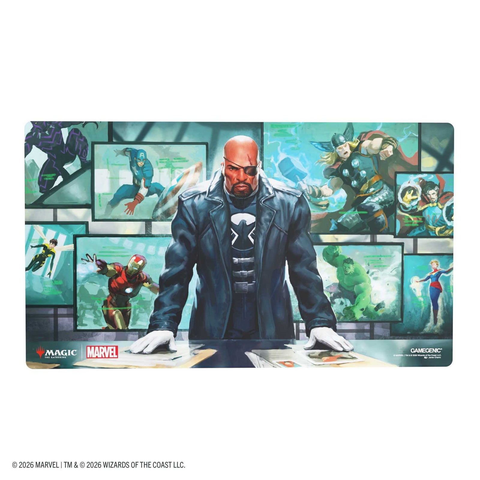 Gamegenic Magic the Gathering Marvel Super Heroes Prime Playmat Director Nick Fury Card Game Accessory