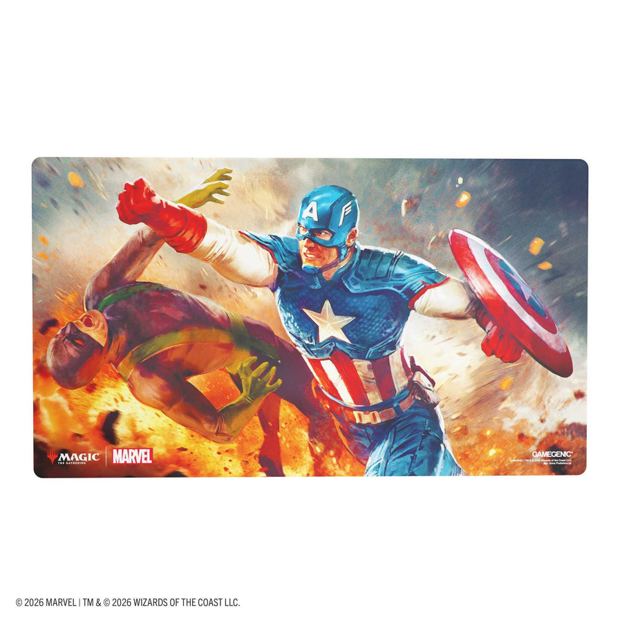 Gamegenic Magic the Gathering Marvel Super Heroes Prime Playmat Captain America Super Soldier Card Game Accessory