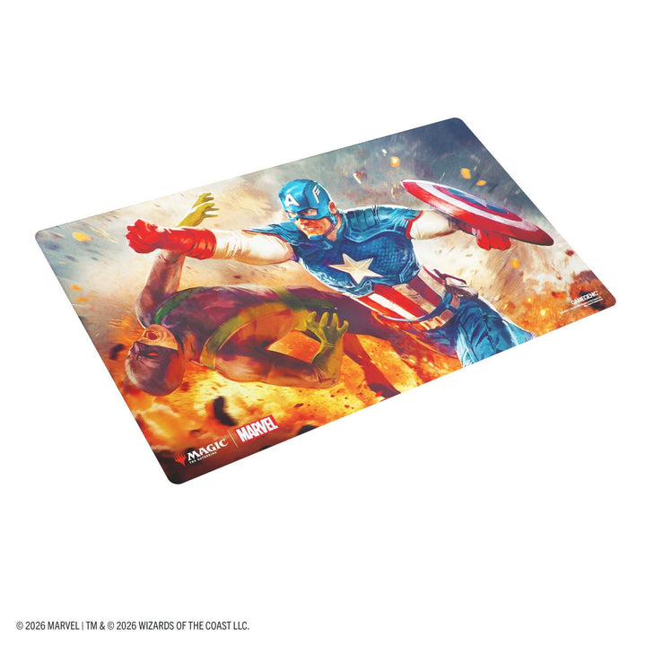 Gamegenic Magic the Gathering Marvel Super Heroes Prime Playmat Captain America Super Soldier Card Game Accessory