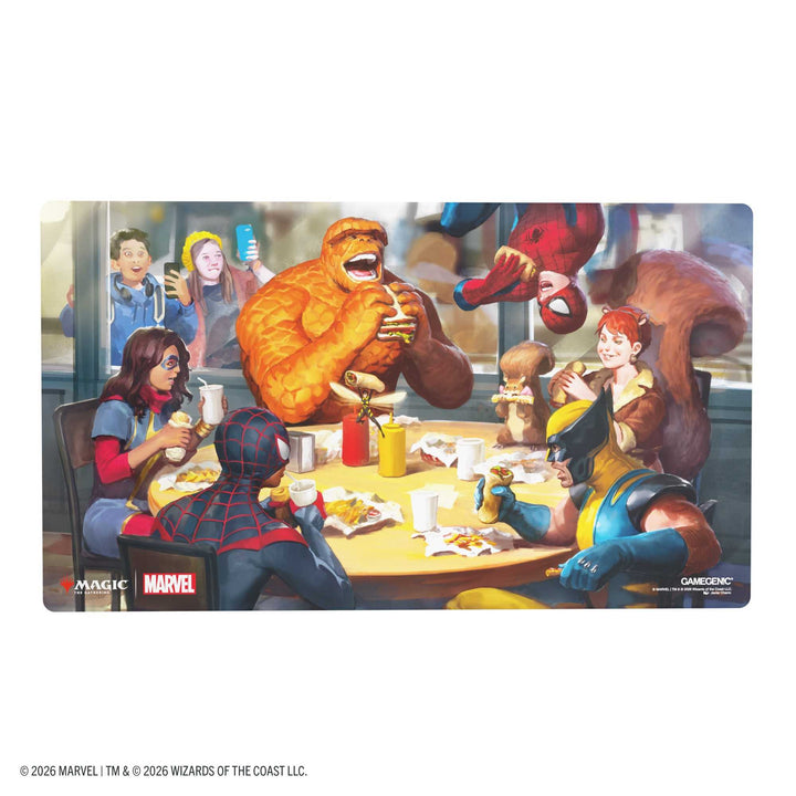 Gamegenic Magic the Gathering Marvel Super Heroes Prime Playmat Heroic Feast Card Game Accessory
