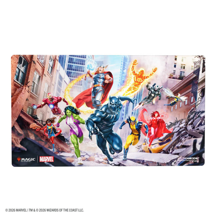 Gamegenic Magic the Gathering Marvel Super Heroes Shiny Playmat Marvel Super Heroes Card Game Accessory