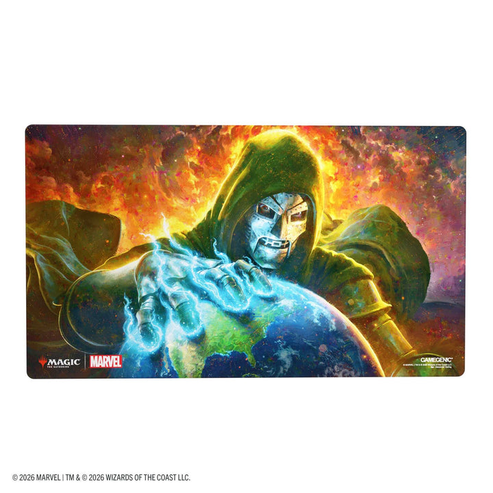 Gamegenic Magic the Gathering Marvel Super Heroes Shiny Playmat Doom Reigns Supreme Card Game Accessory