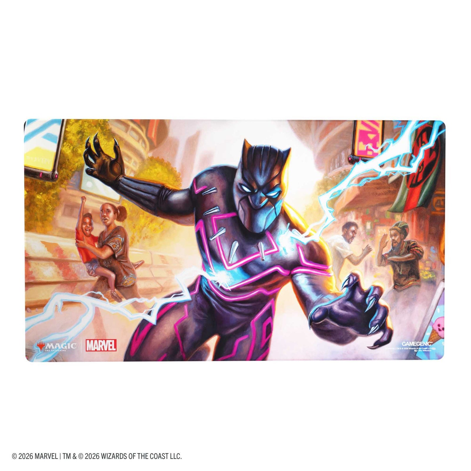 Gamegenic Magic the Gathering Marvel Super Heroes Shiny Playmat Striking Black Panther