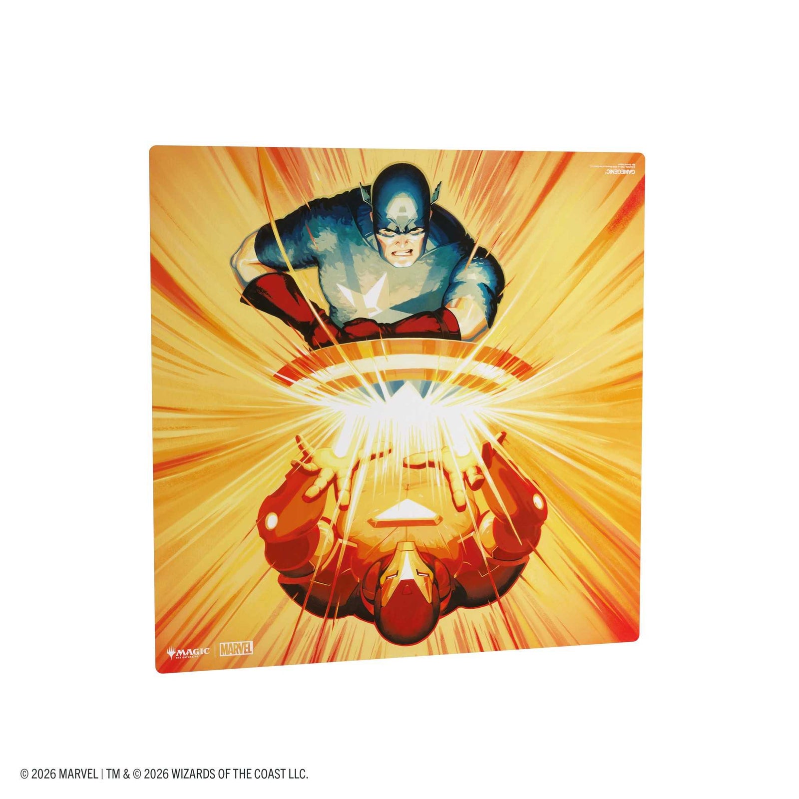 Gamegenic Magic the Gathering Marvel Super Heroes Prime 2-Player Playmat Iron Man Captain America