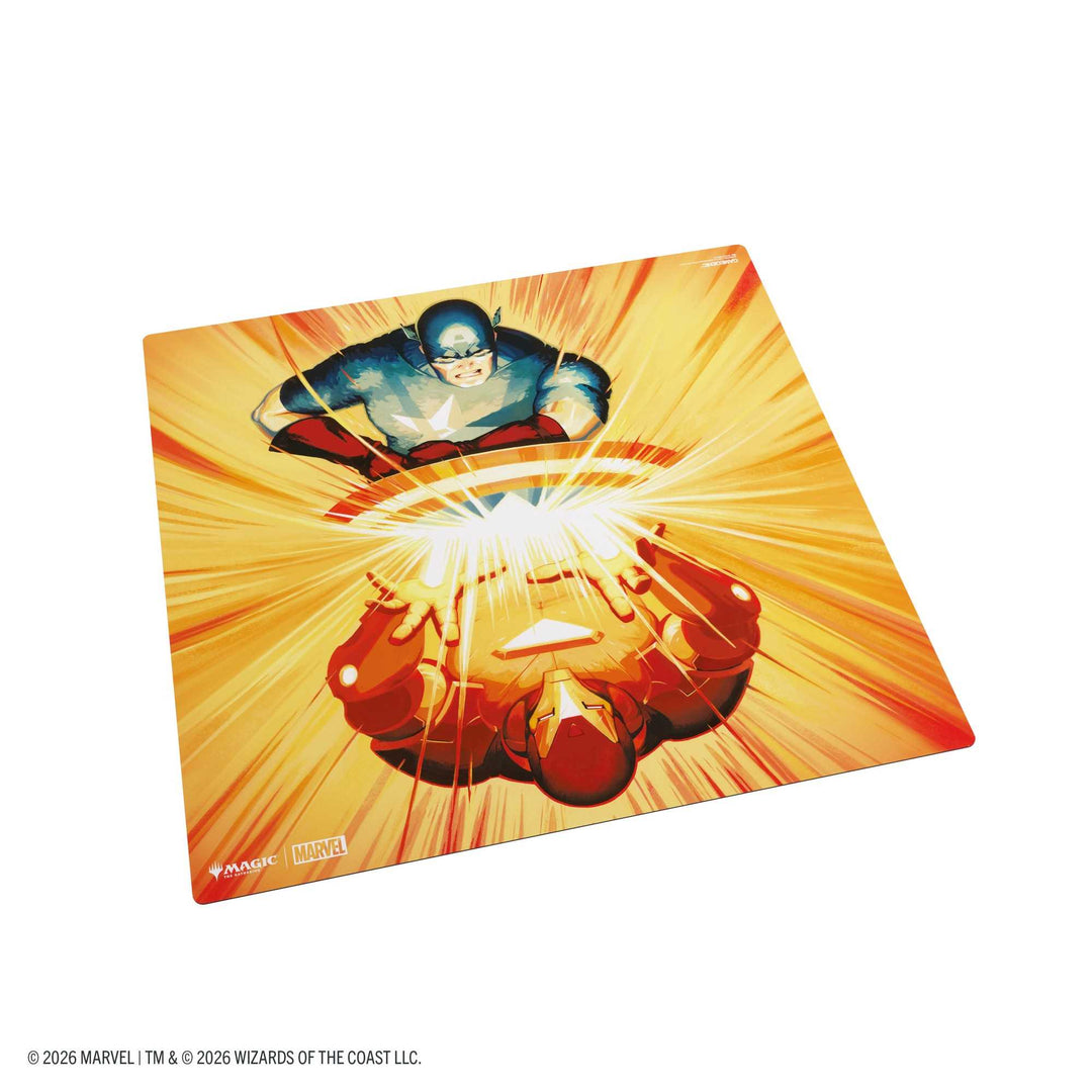 Gamegenic Magic the Gathering Marvel Super Heroes Prime 2-Player Playmat Iron Man Captain America