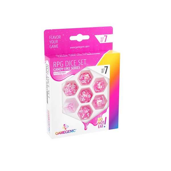 UNIT Gamegenic Candy-like Series - Rasberry - RPG Dice Set (7pcs) Pink 1
