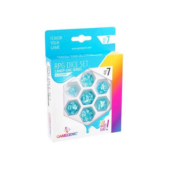 UNIT Gamegenic Candy-like Series - Blueberry - RPG Dice Set (7pcs) Blue 1